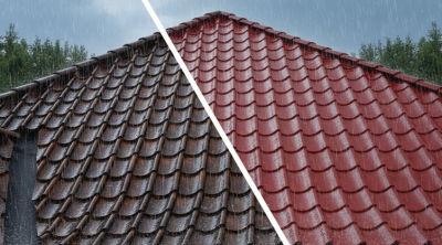 Vedligehold af betontagsten